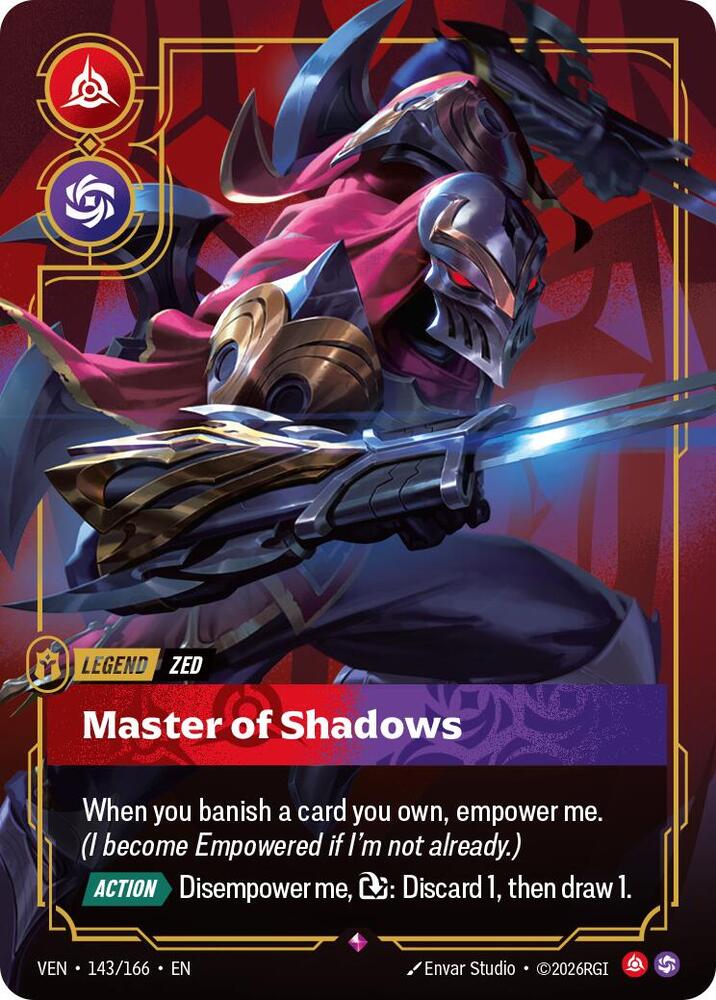 Zed, Master of Shadows card image