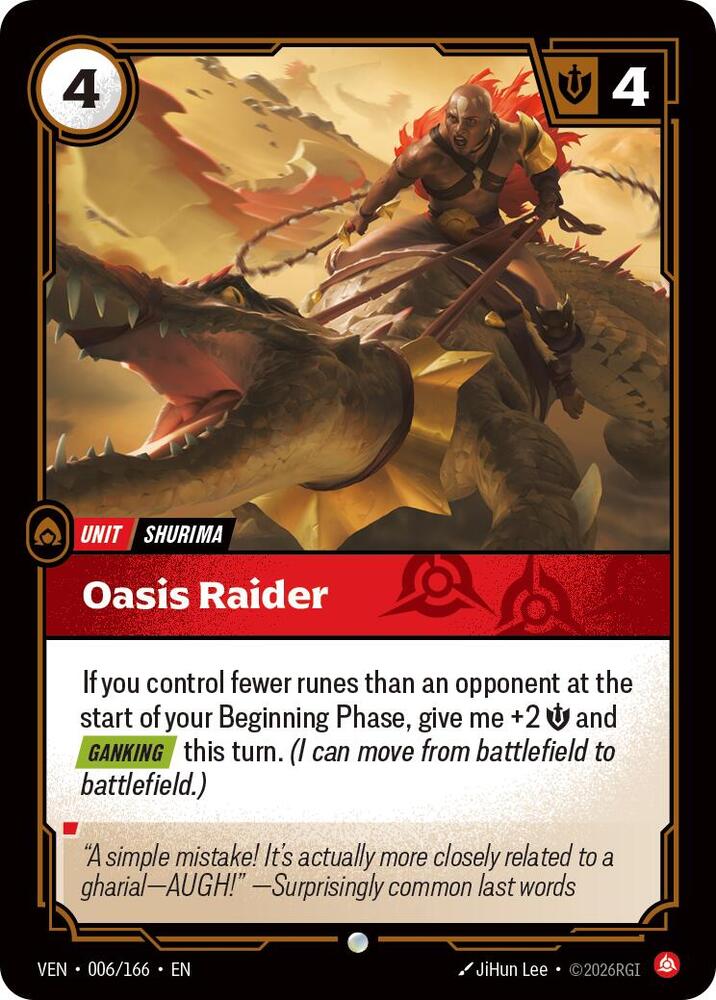 Oasis Raider card image