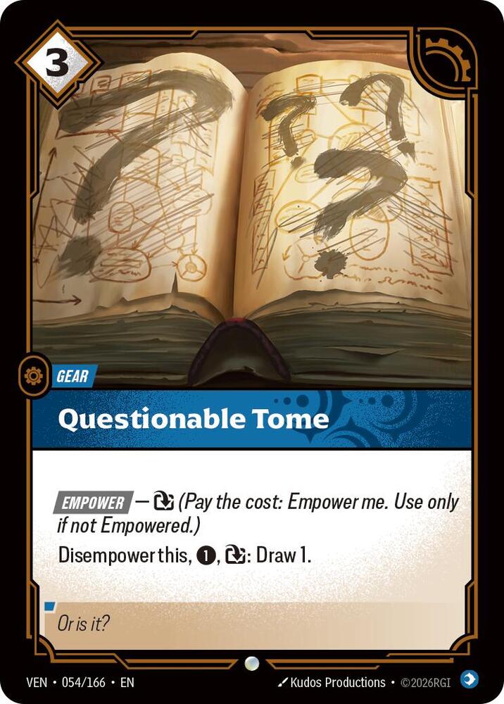 Questionable Tome card image