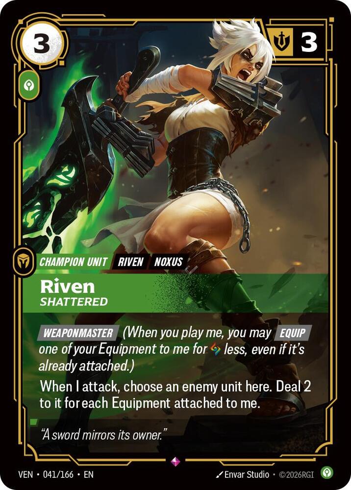 Riven, Shattered card image