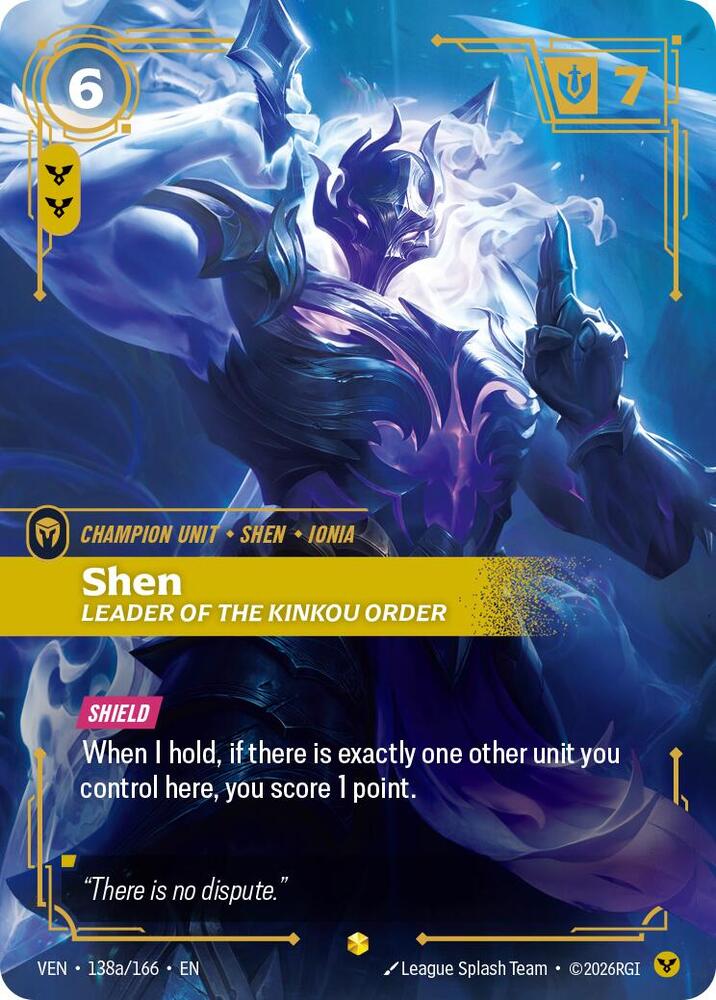 Shen, Leader of the Kinkou Order (Alternate Art) card image
