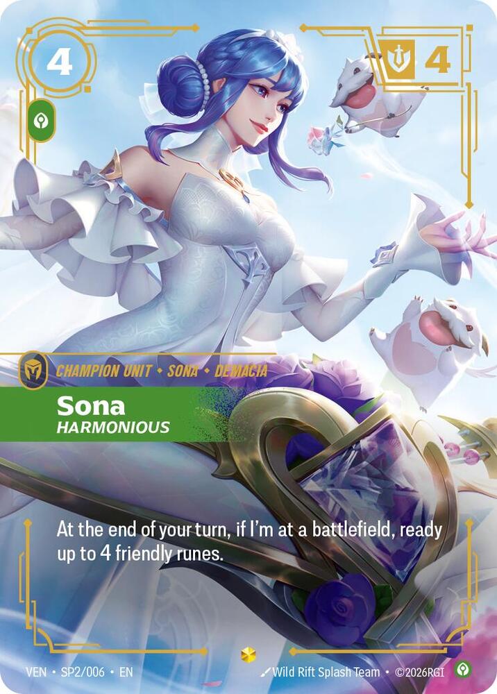 Sona, Harmonious card image
