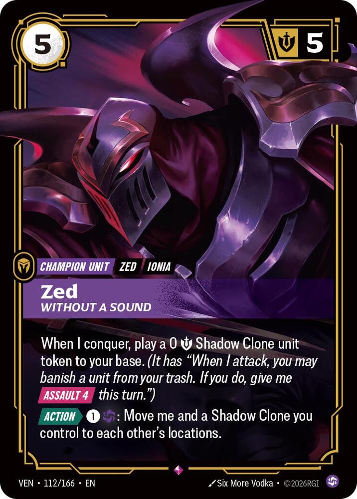 Zed, Without a Sound card image