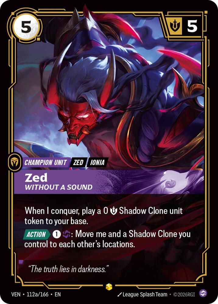 Zed, Without a Sound (Alternate Art) card image