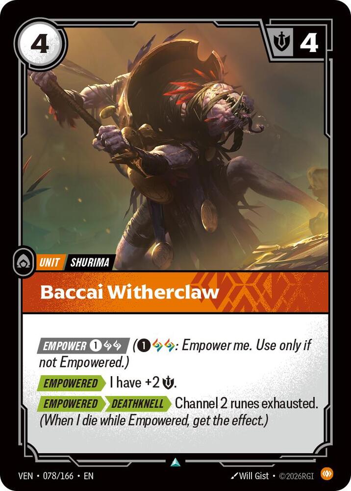 Baccai Witherclaw card image