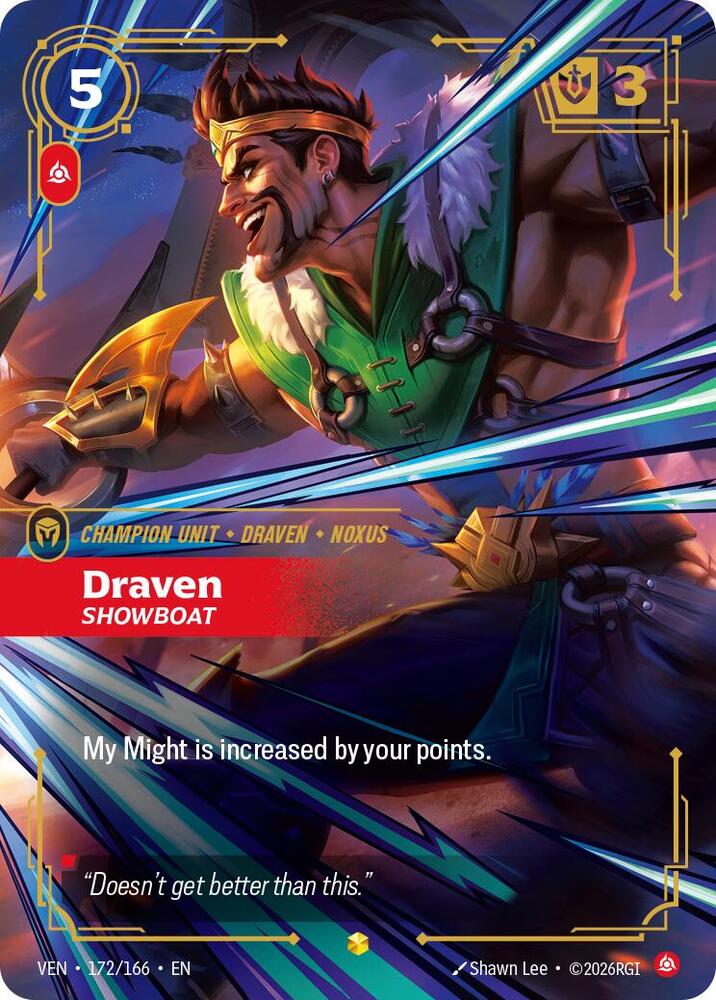 Draven, Showboat (Overnumbered) card image