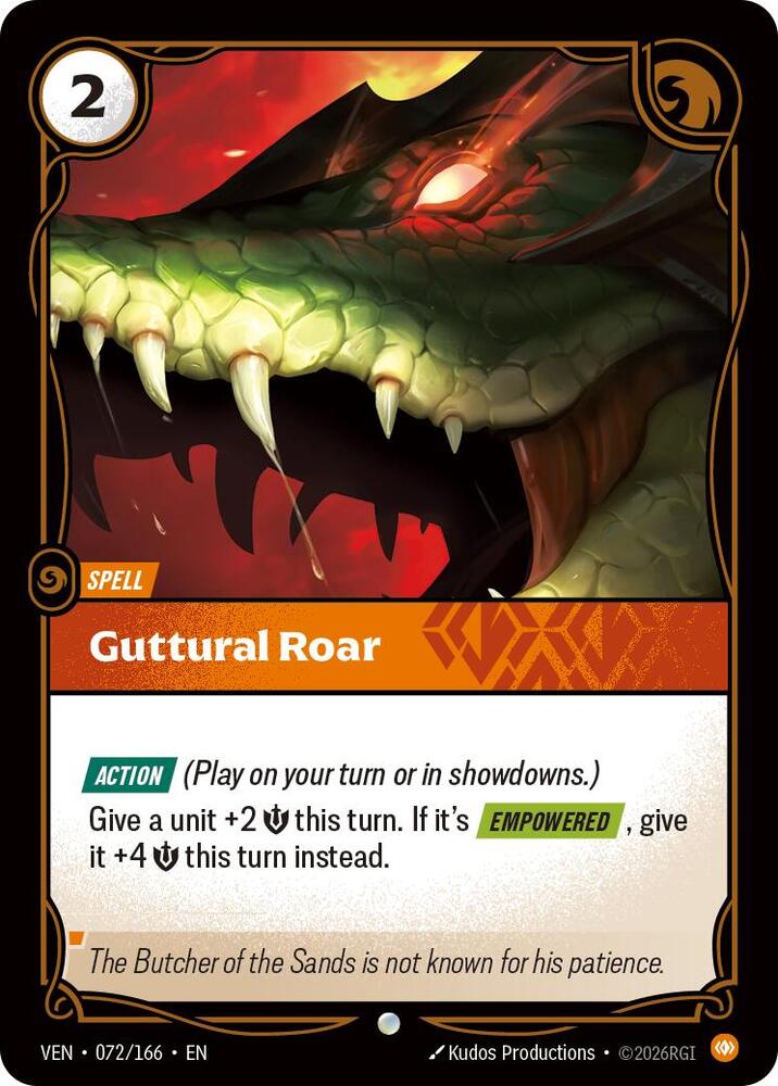 Guttural Roar card image