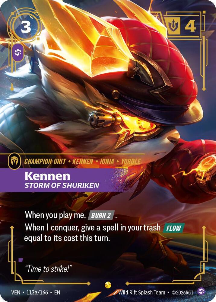 Kennen, Storm of Shuriken (Alternate Art) card image