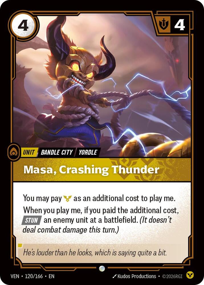 Masa, Crashing Thunder card image