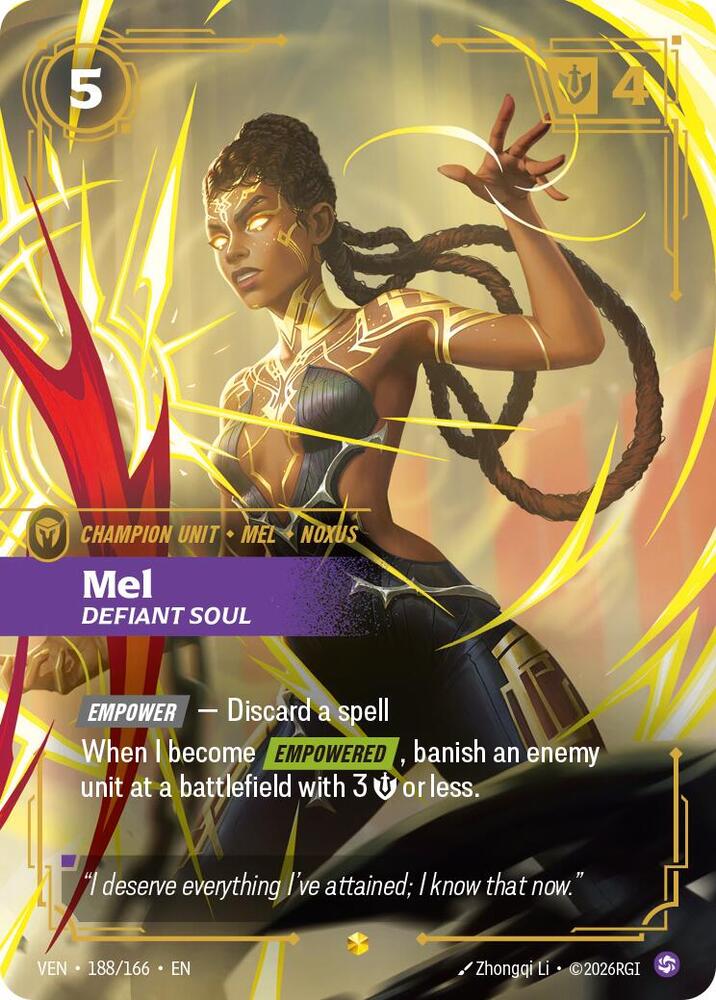 Mel, Defiant Soul (Overnumbered) card image