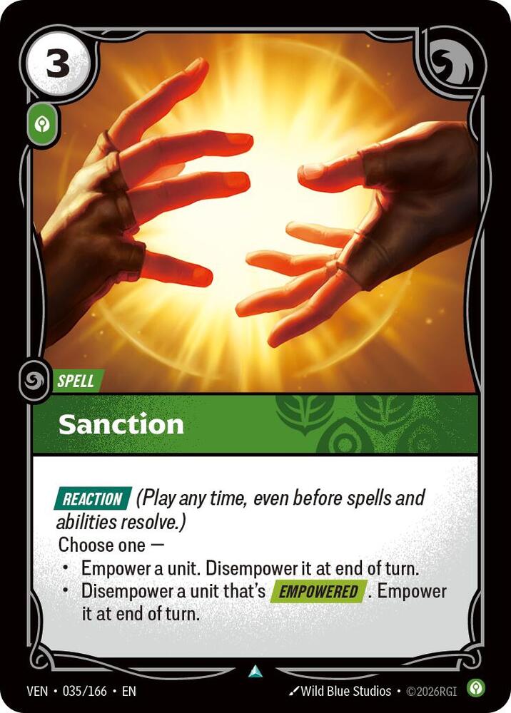 Sanction card image