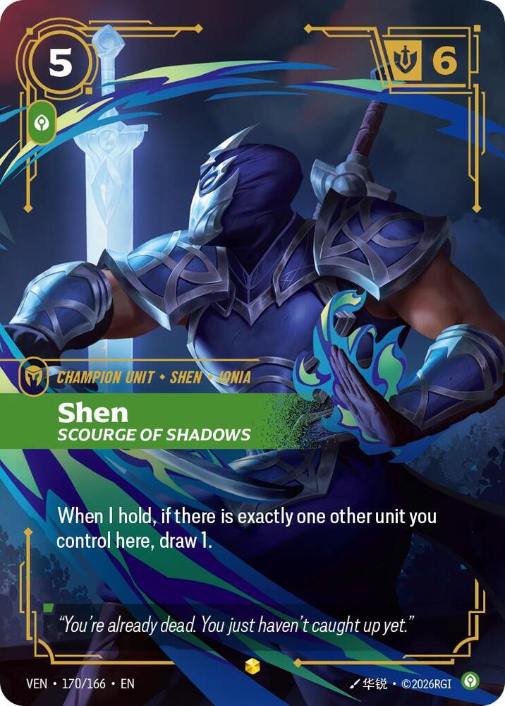 Shen, Scourge of Shadows (Overnumbered) card image
