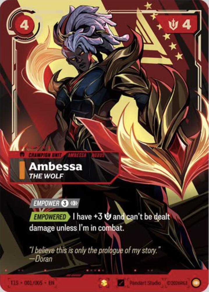 Ambessa, The Wolf (T1 Worlds Champion Signature Edition Bundle) card image