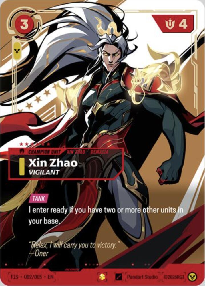 Xin Zhao, Vigilant (T1 Worlds Champion Signature Edition Bundle) card image