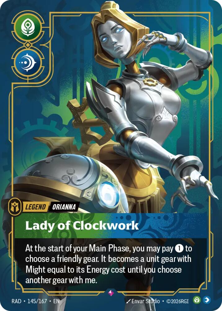 Orianna, Lady of Clockwork card image