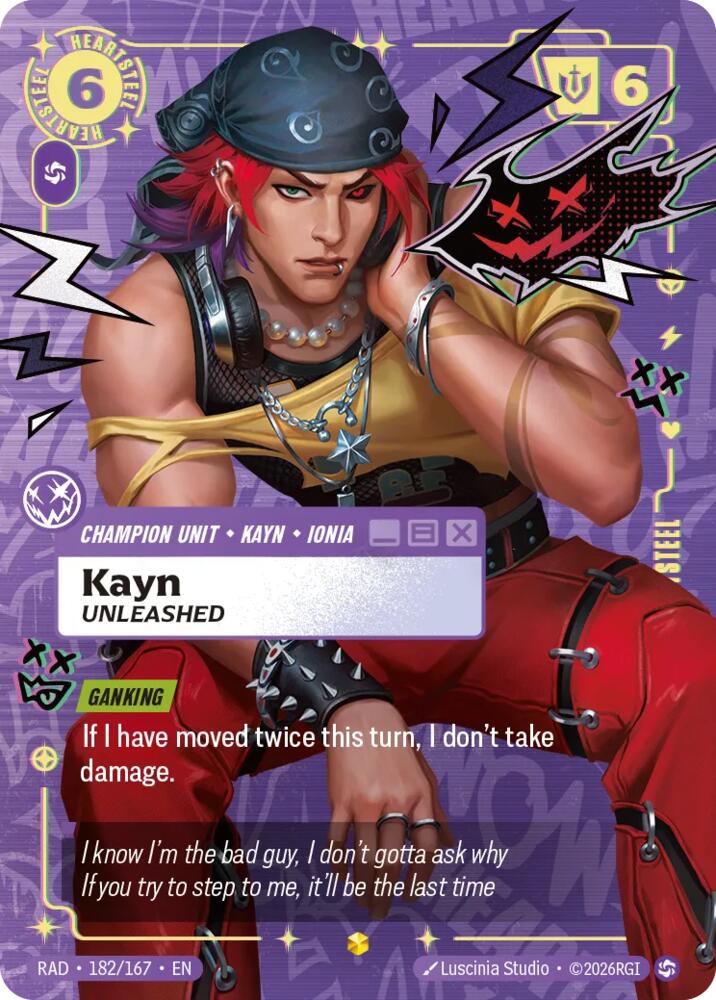 Kayn, Unleashed (Heartsteel Overnumbered) card image