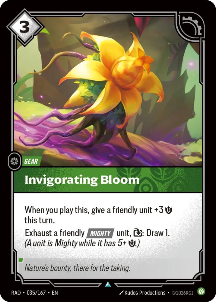 Invigorating Bloom card image