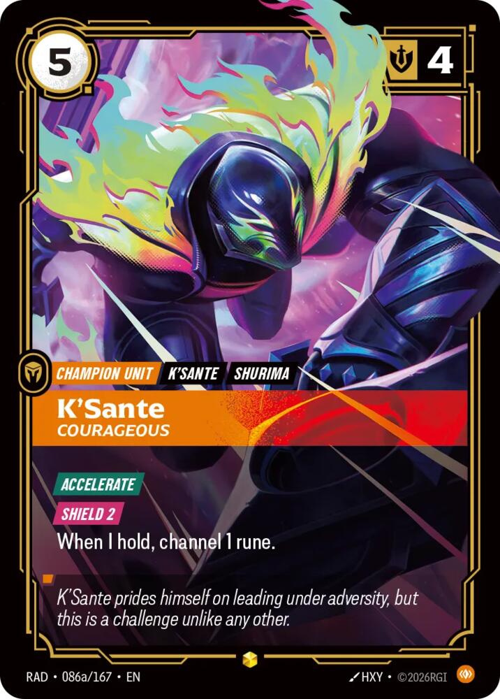 K'Sante, Courageous (Alternate Art) card image