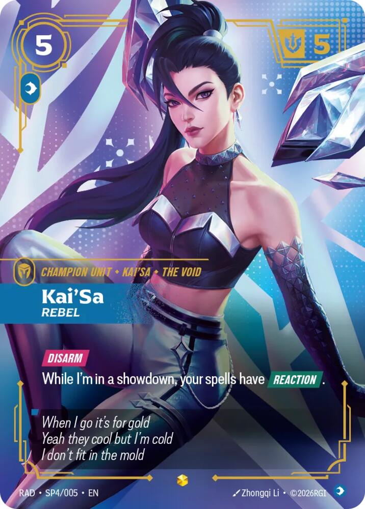 Kai'Sa, Rebel (K/DA Special Art Card) card image