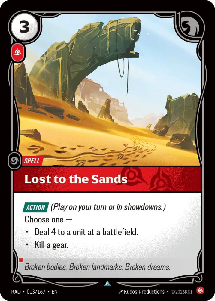 Lost to the Sands card image