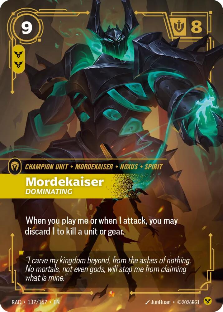 Mordekaiser, Dominating card image