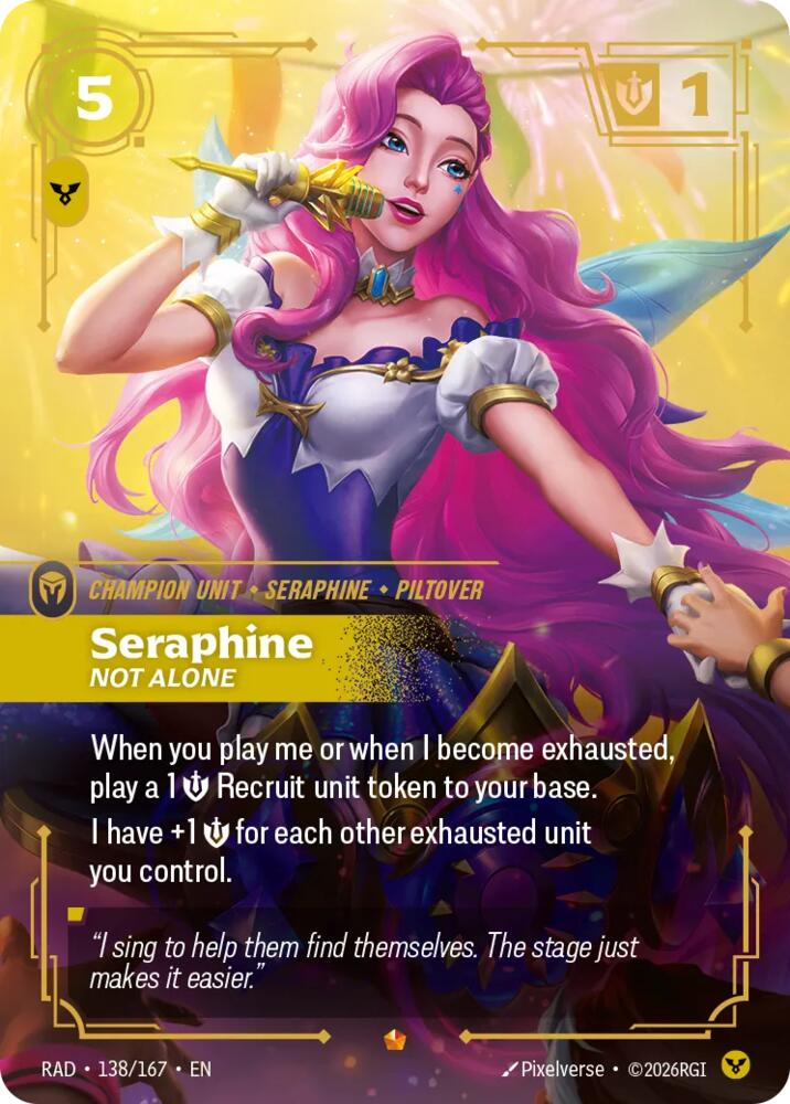 Seraphine, Not Alone card image