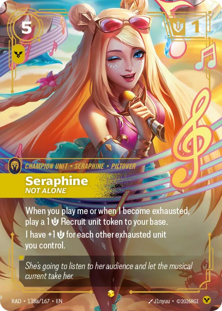 Seraphine, Not Alone (Alternate Art) card image