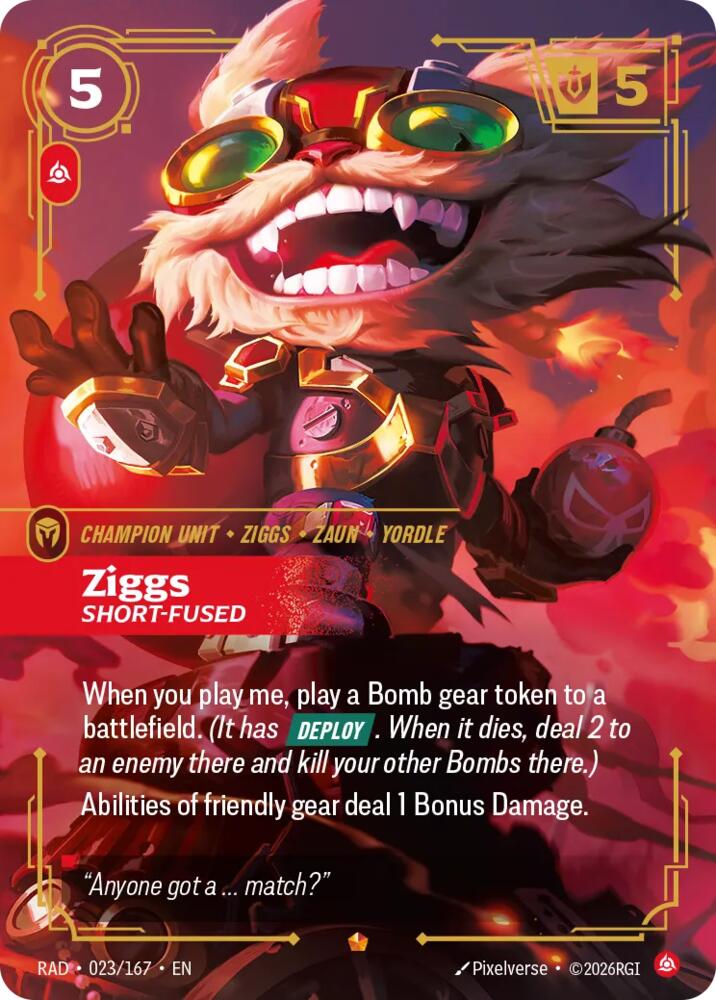 Ziggs, Short-Fused card image