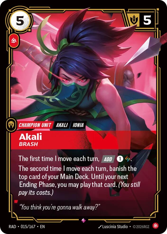 Akali, Brash card image