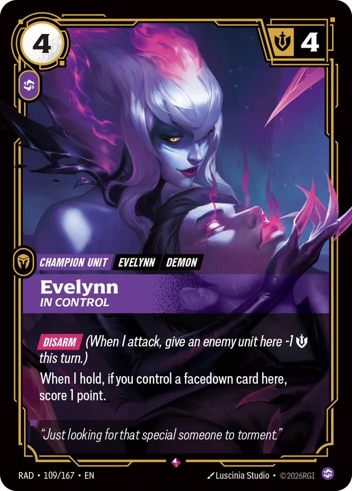 Evelynn, In Control card image
