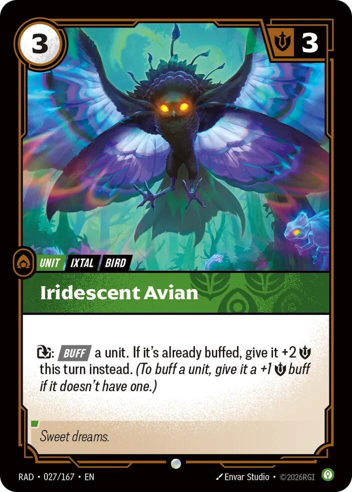 Iridescent Avian card image