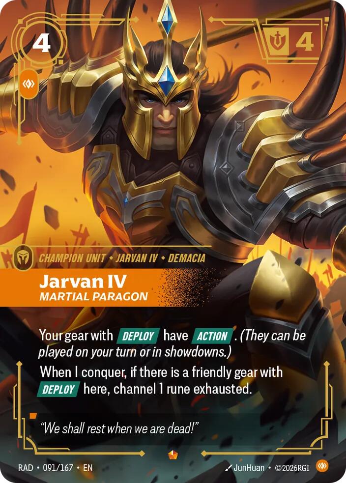 Jarvan IV, Martial Paragon card image