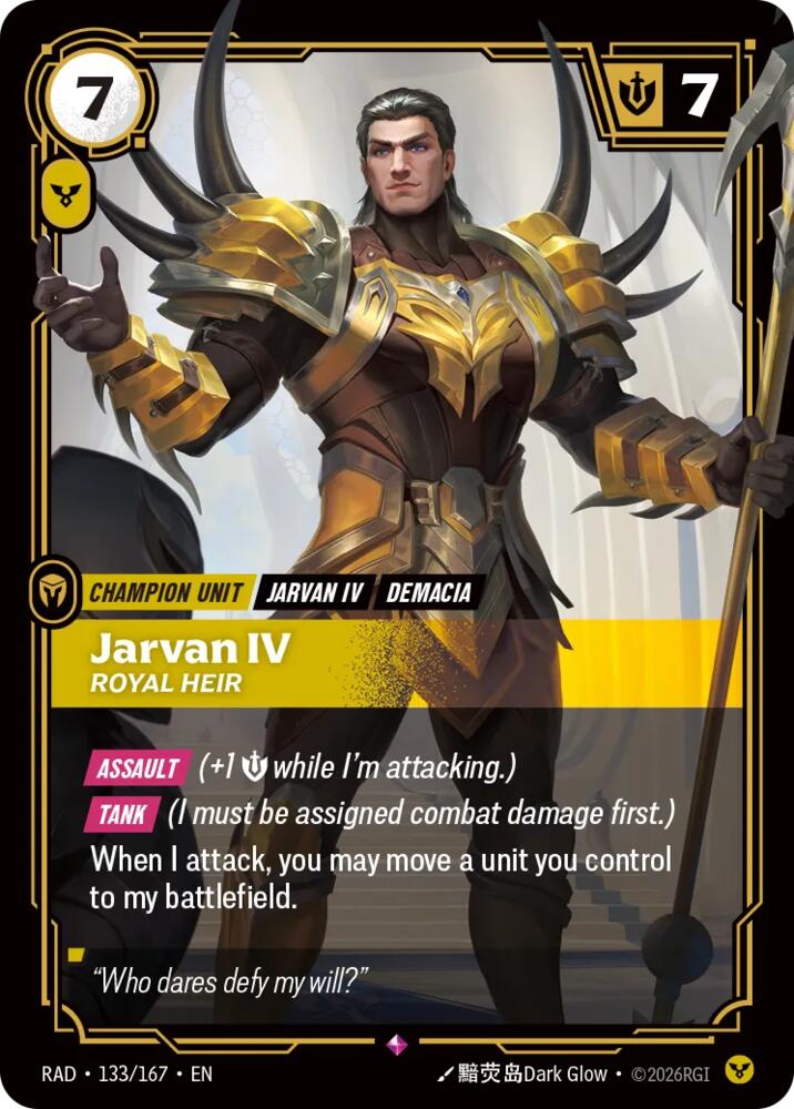 Jarvan IV, Royal Heir card image