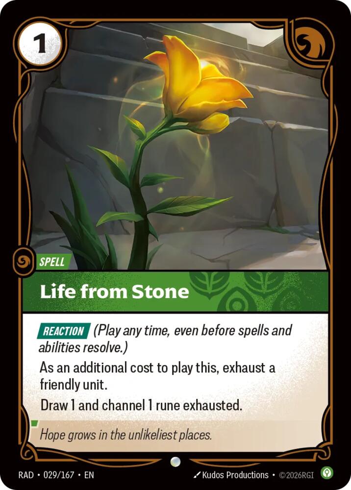 Life from Stone card image
