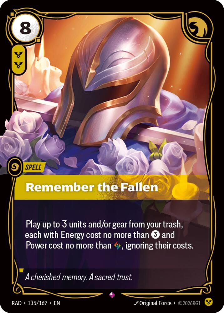 Remember the Fallen card image