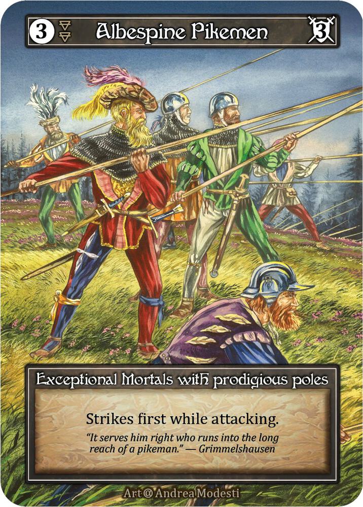 Albespine Pikemen (Foil) card image
