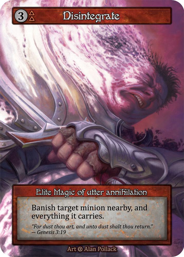 Disintegrate card image