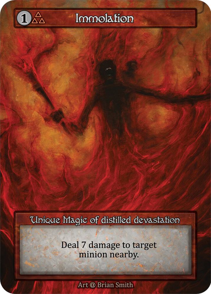Immolation card image