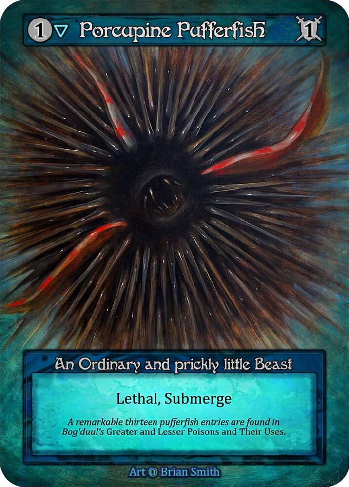 Porcupine Pufferfish card image