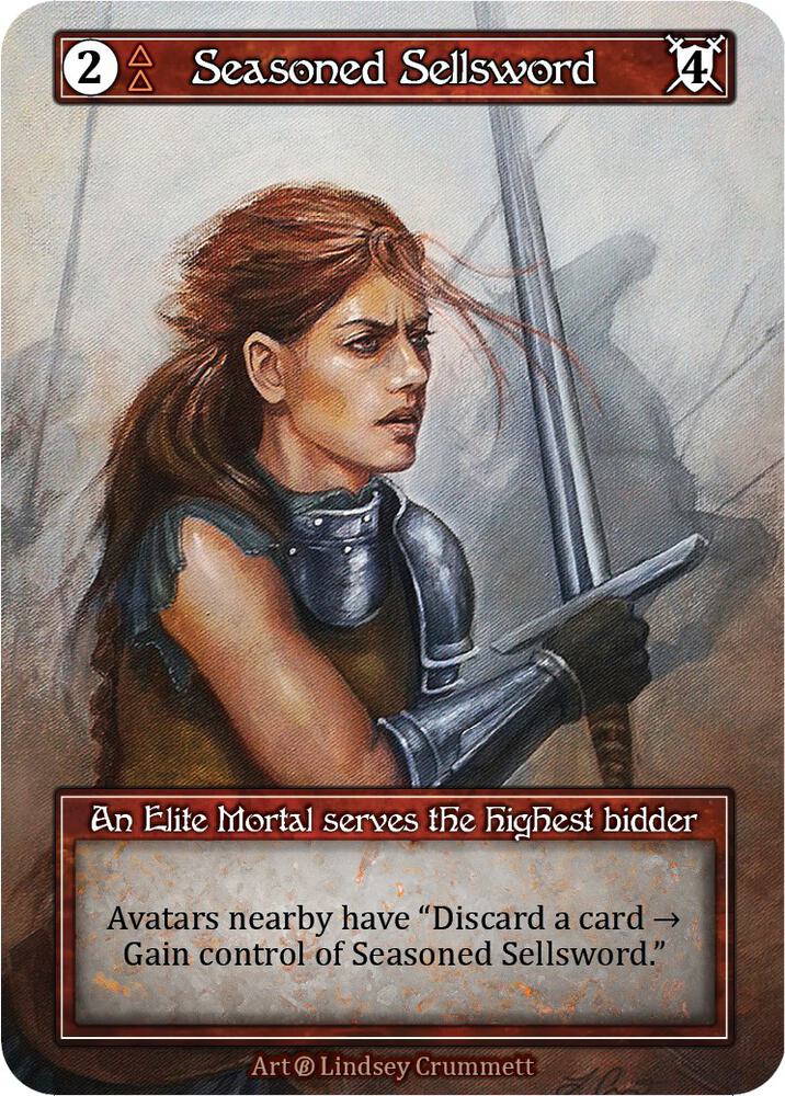 Seasoned Sellsword (Foil) card image