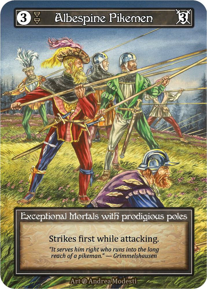 Albespine Pikemen (Foil) card image