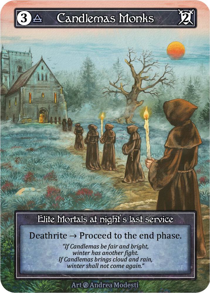 Candlemas Monks (Foil) card image