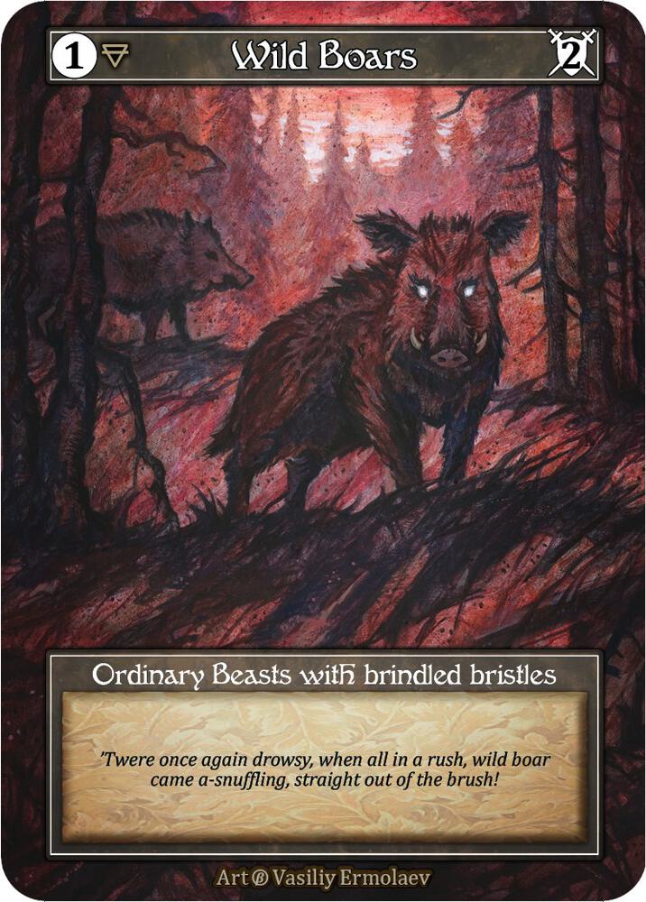 Wild Boars (Foil) card image