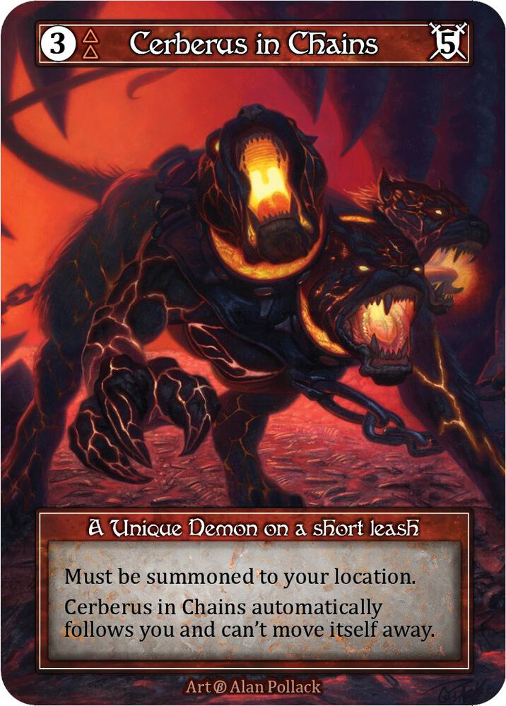 Cerberus in Chains (Foil) card image