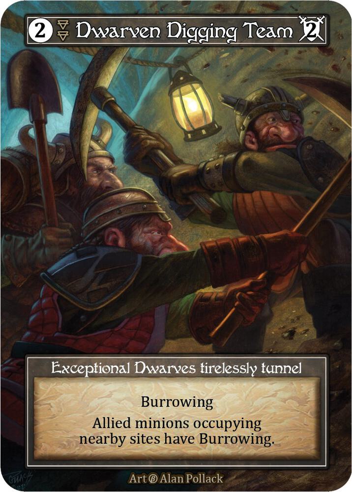 Dwarven Digging Team (Foil) card image