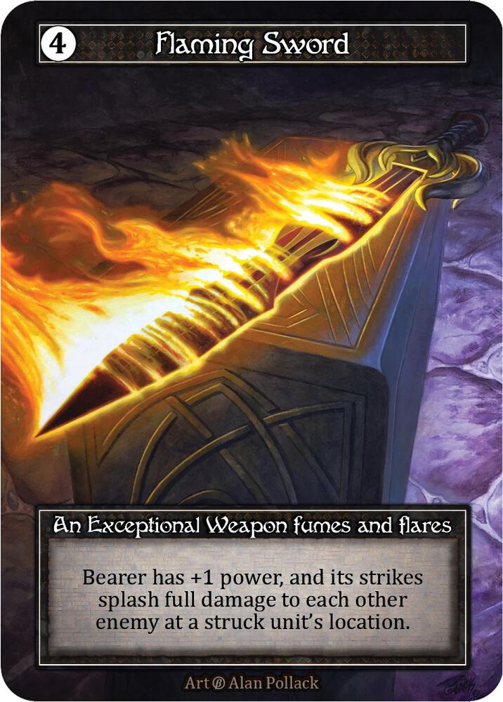 Flaming Sword (Foil) card image