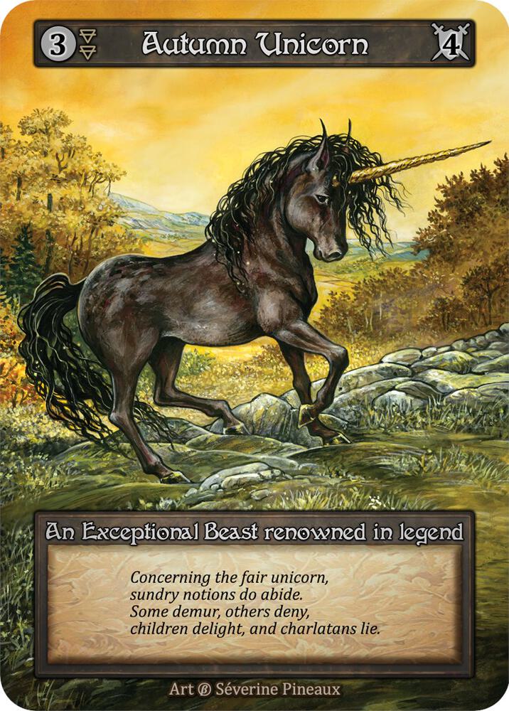 Autumn Unicorn card image