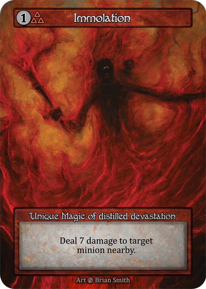 Immolation card image