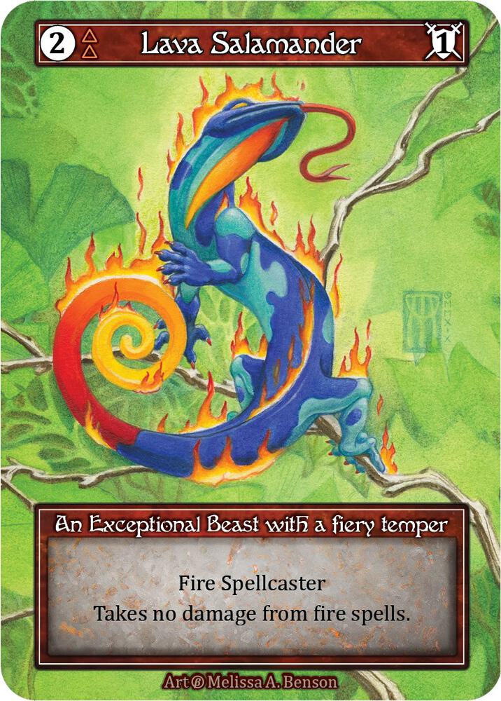 Lava Salamander (Foil) card image
