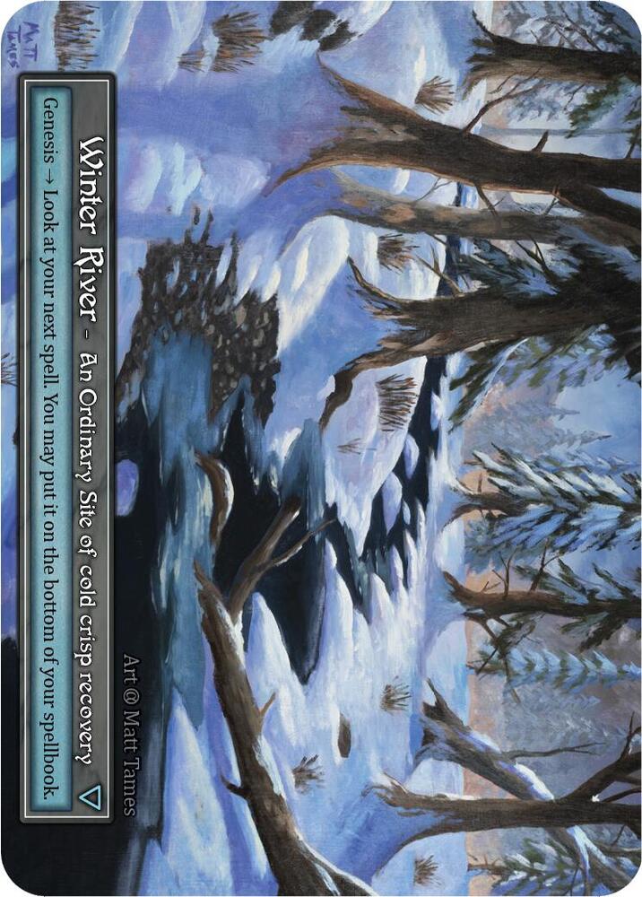 Winter River (Foil) (Box Topper) card image